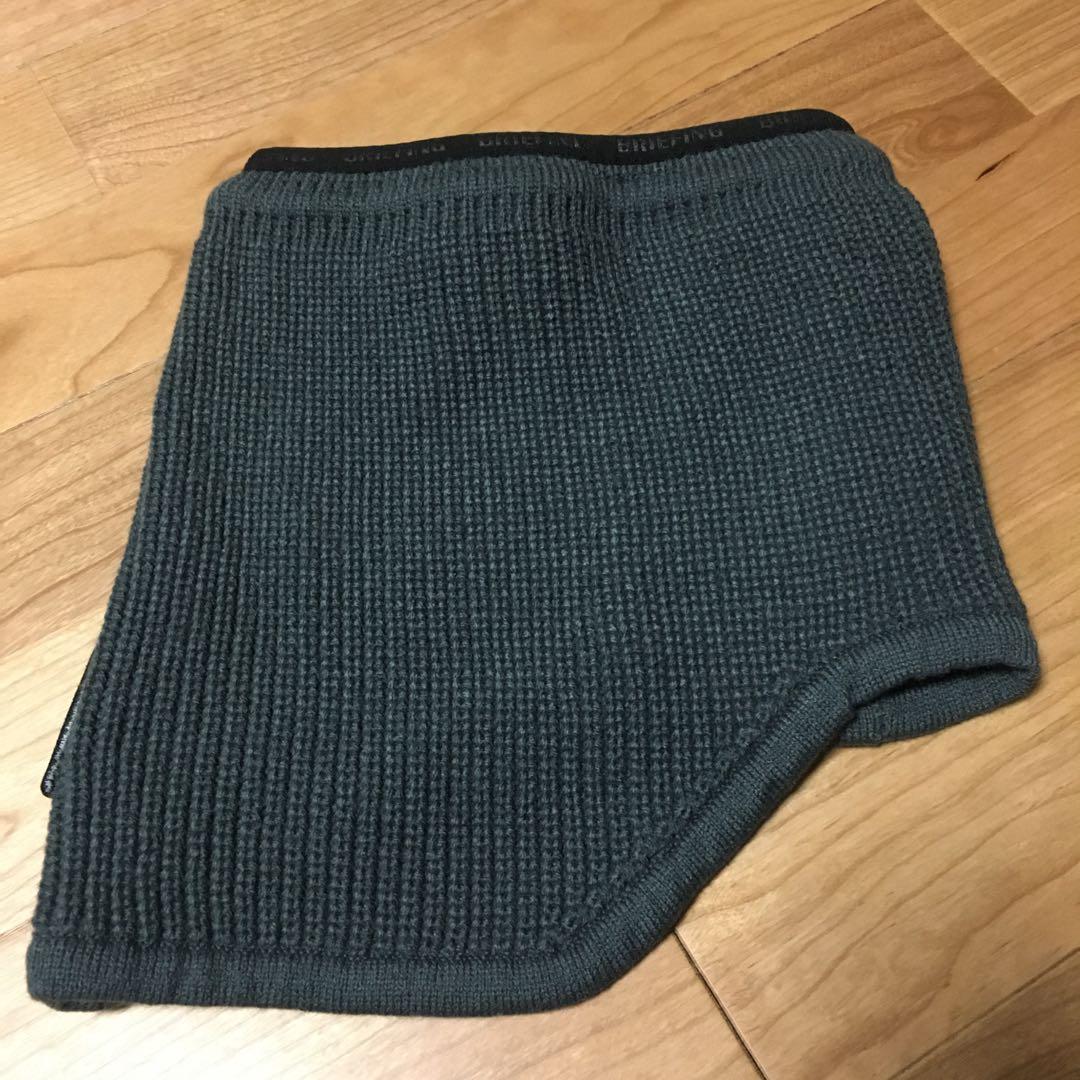 【新品】BRIEFING KNIT NECK WARMER グレー