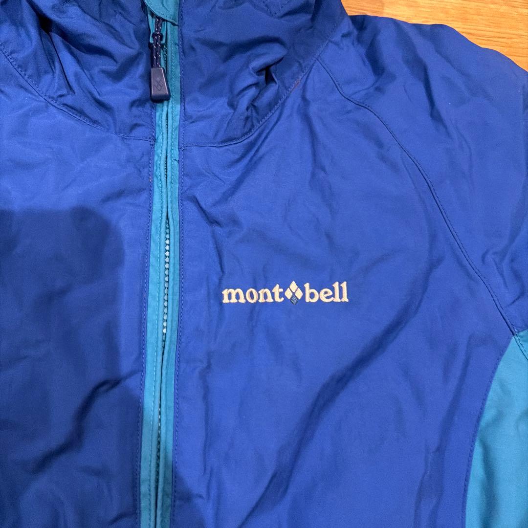 mont-bell 子供用 フード付きジャンプスーツ 青　110
