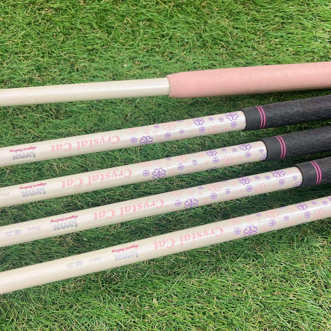 かわいいピンク 初心者　レディースゴルフクラブセット 右利き フレックスL