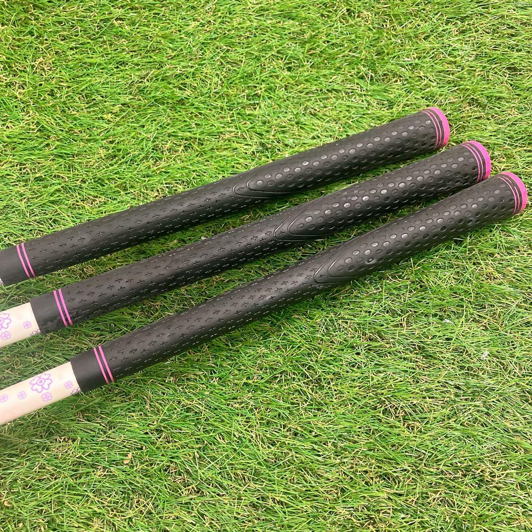 かわいいピンク 初心者　レディースゴルフクラブセット 右利き フレックスL