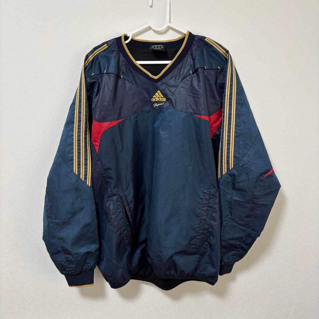 adidas プロフェッショナル　ウィンドブレーカー　ピステ　上下　O 金ロゴ