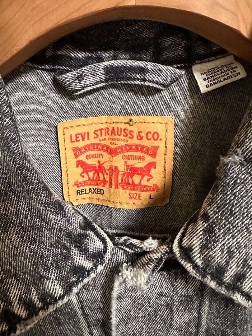 LEVI'S リラックスフィット Gジャン L グレー
