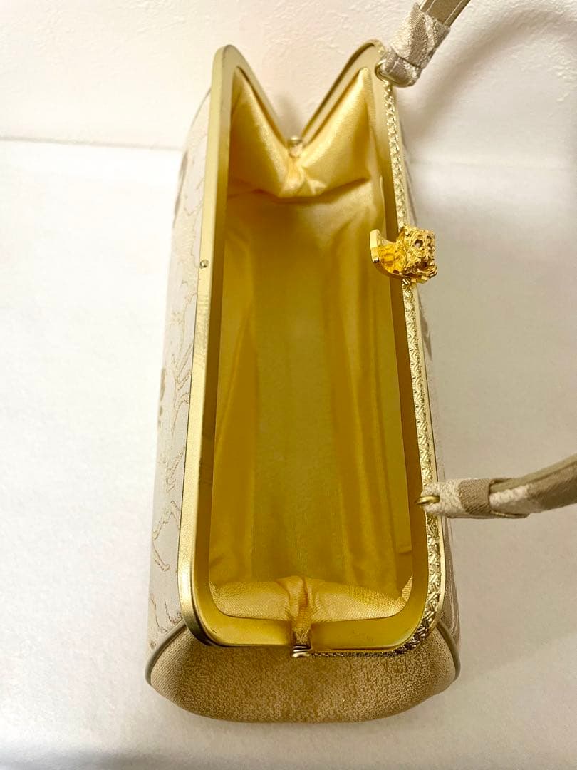 美品　和装用　高級　ハンドバッグ 草履セット　シャンパンゴールド