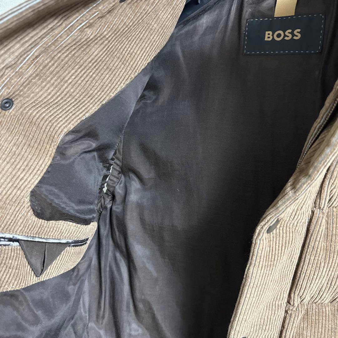 ジャケット・アウター BOSS camel corduroy down vest