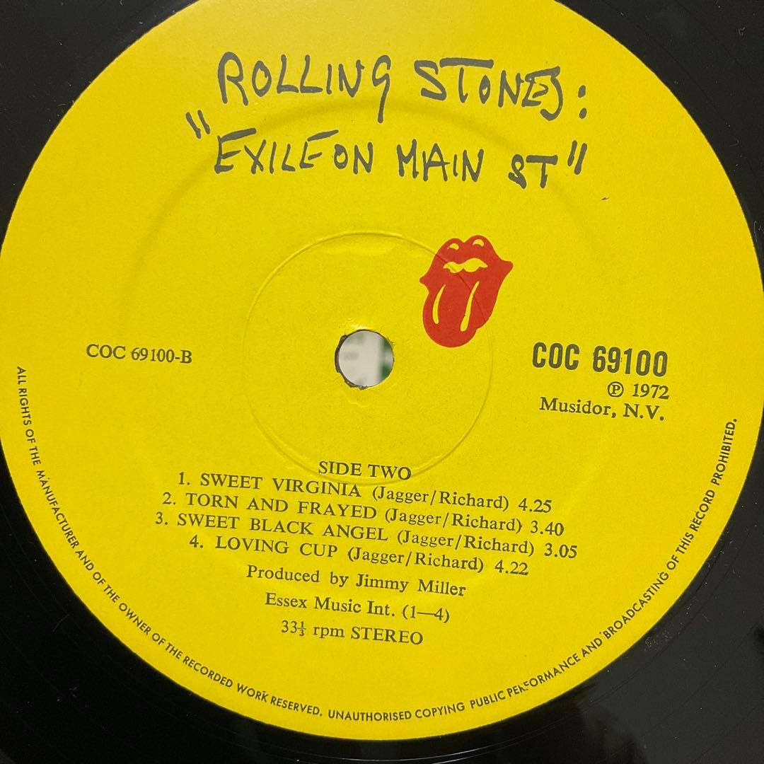 ローリングストーンズ Exile on Main St. UKオリジナルレコード