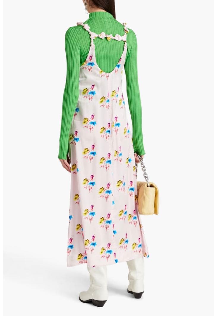 【タグ付き・美品】GANNI ガニー フローラル スリップワンピース