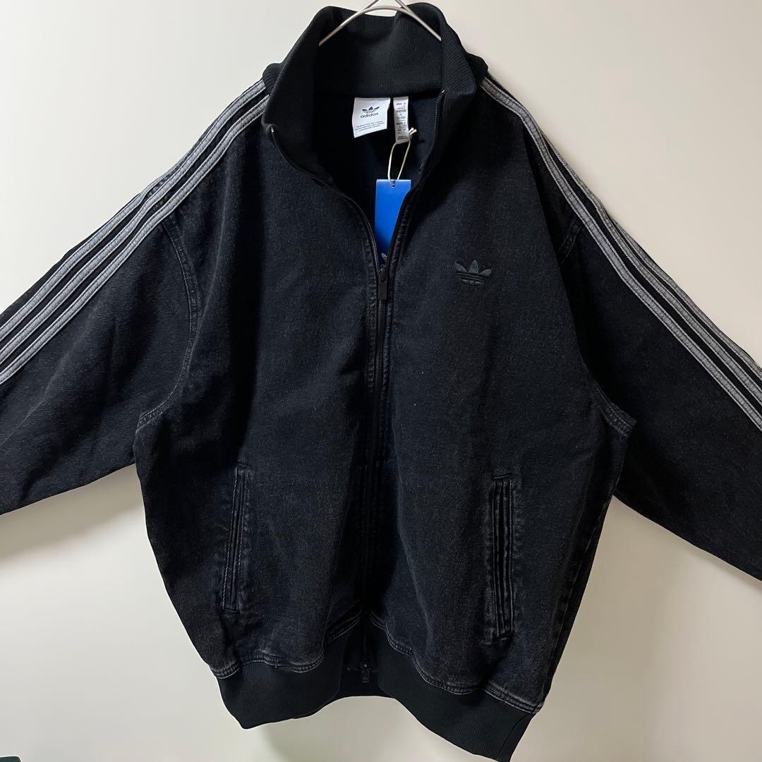 新品2XL】アディダスアディカラーデニムジャケットファイヤーバードトラックげんじ