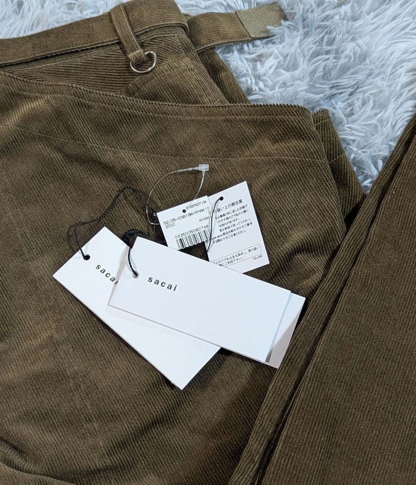 25aw sacai Corduroy Pants コーデュロイパンツ カーキ