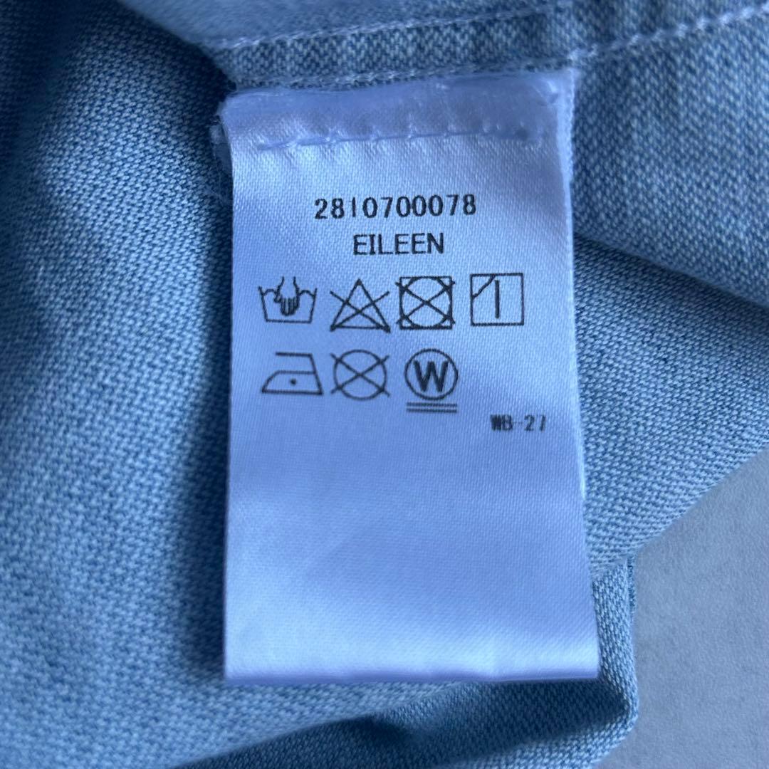 フランクアンドアイリーン デニムシャツ スキッパー WASH INDIGO