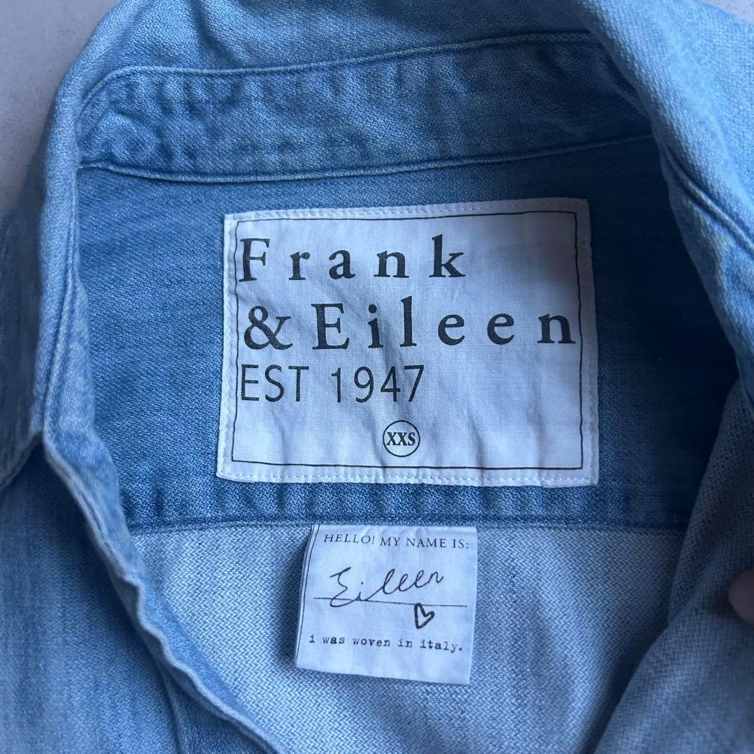 フランクアンドアイリーン デニムシャツ スキッパー WASH INDIGO