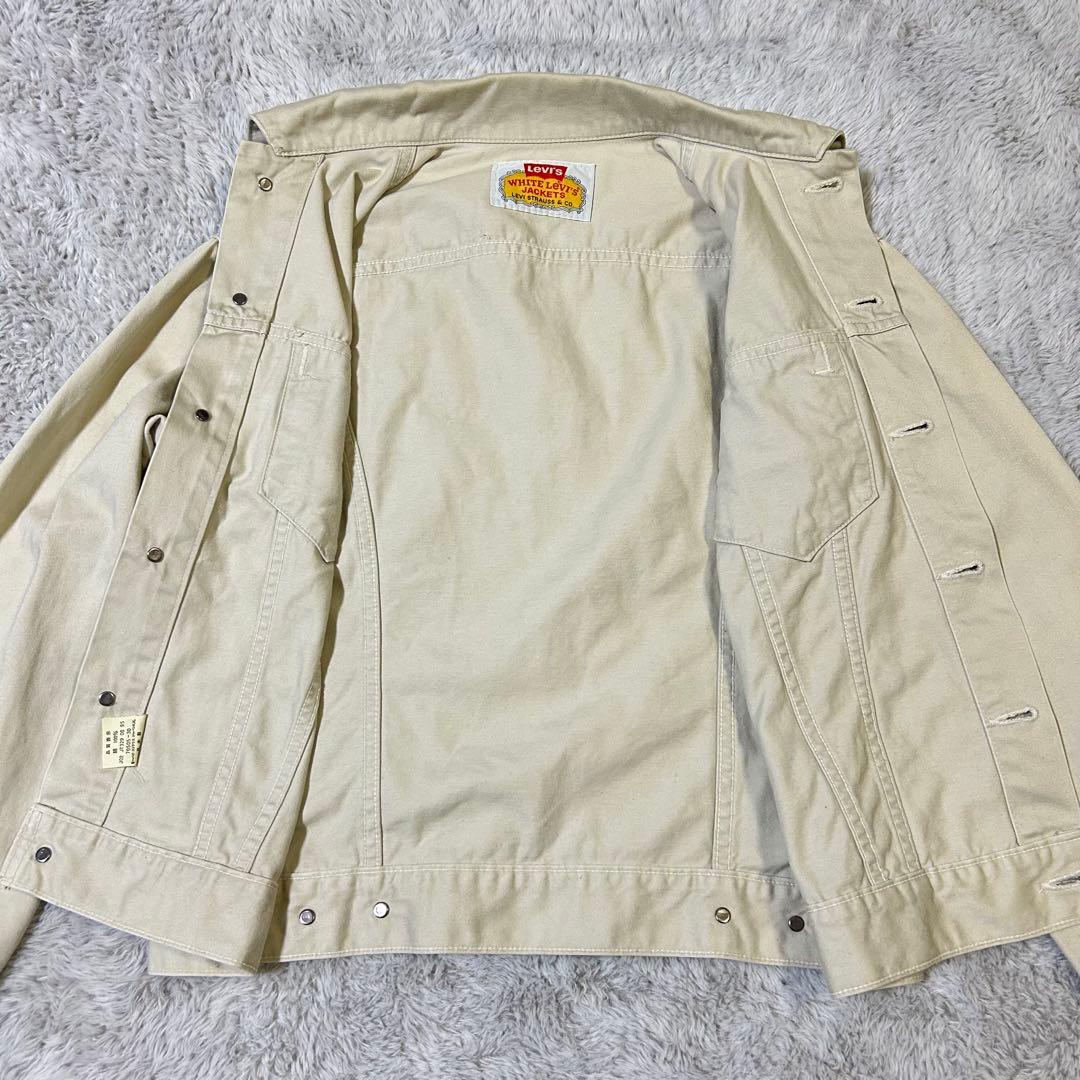【美品】リーバイス　70505 ホワイト デニムジャケット 38
