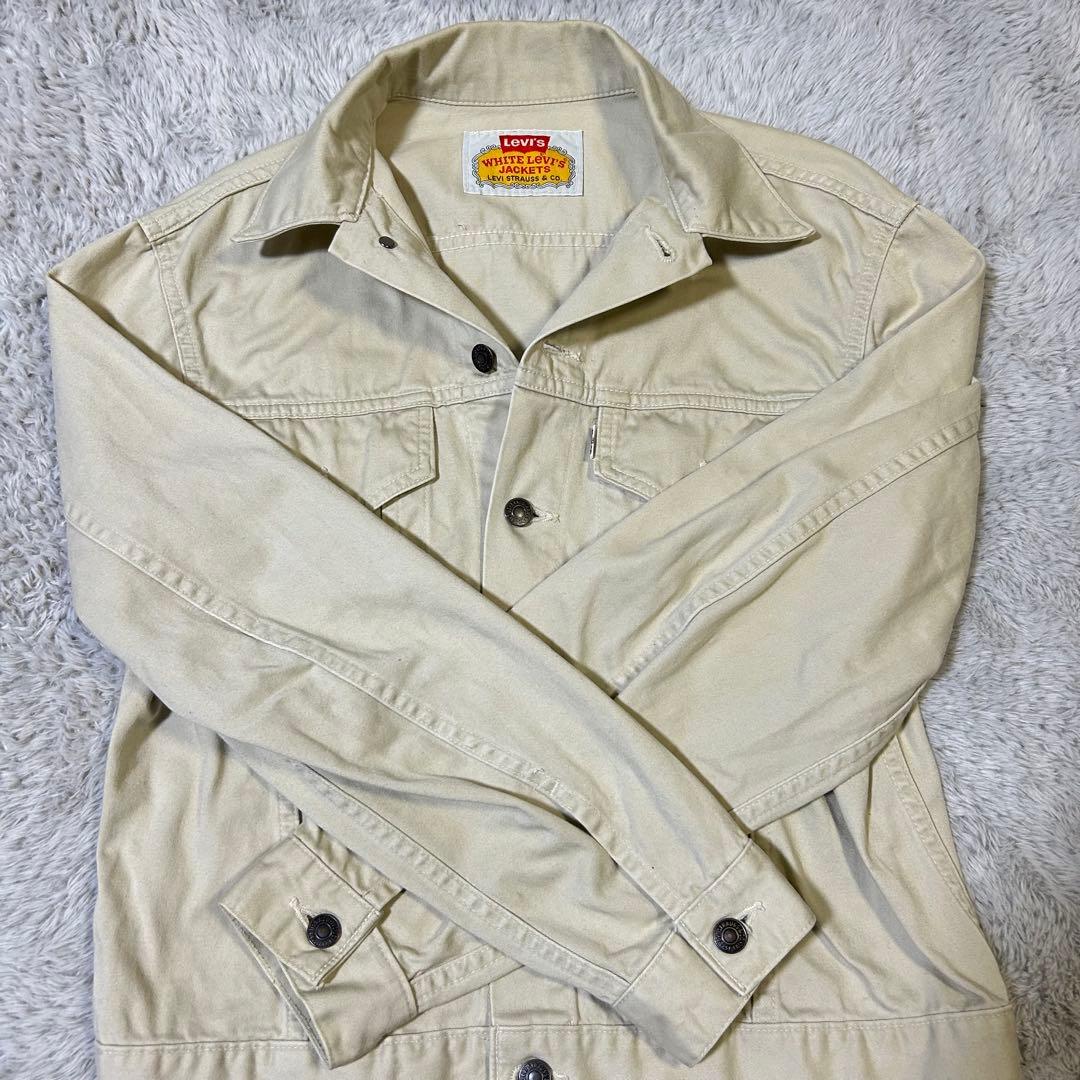 【美品】リーバイス　70505 ホワイト デニムジャケット 38