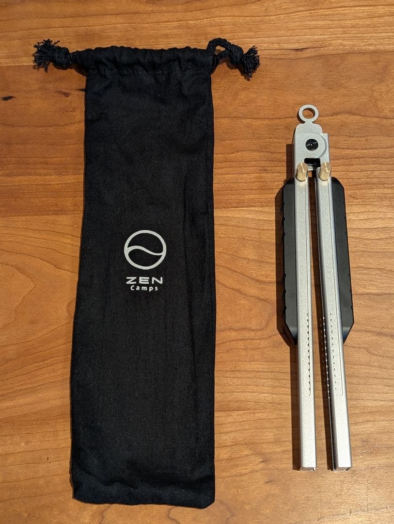 ZEN Camps 火バサミ 薪バサミ 炭バサミ トング　収納袋付き