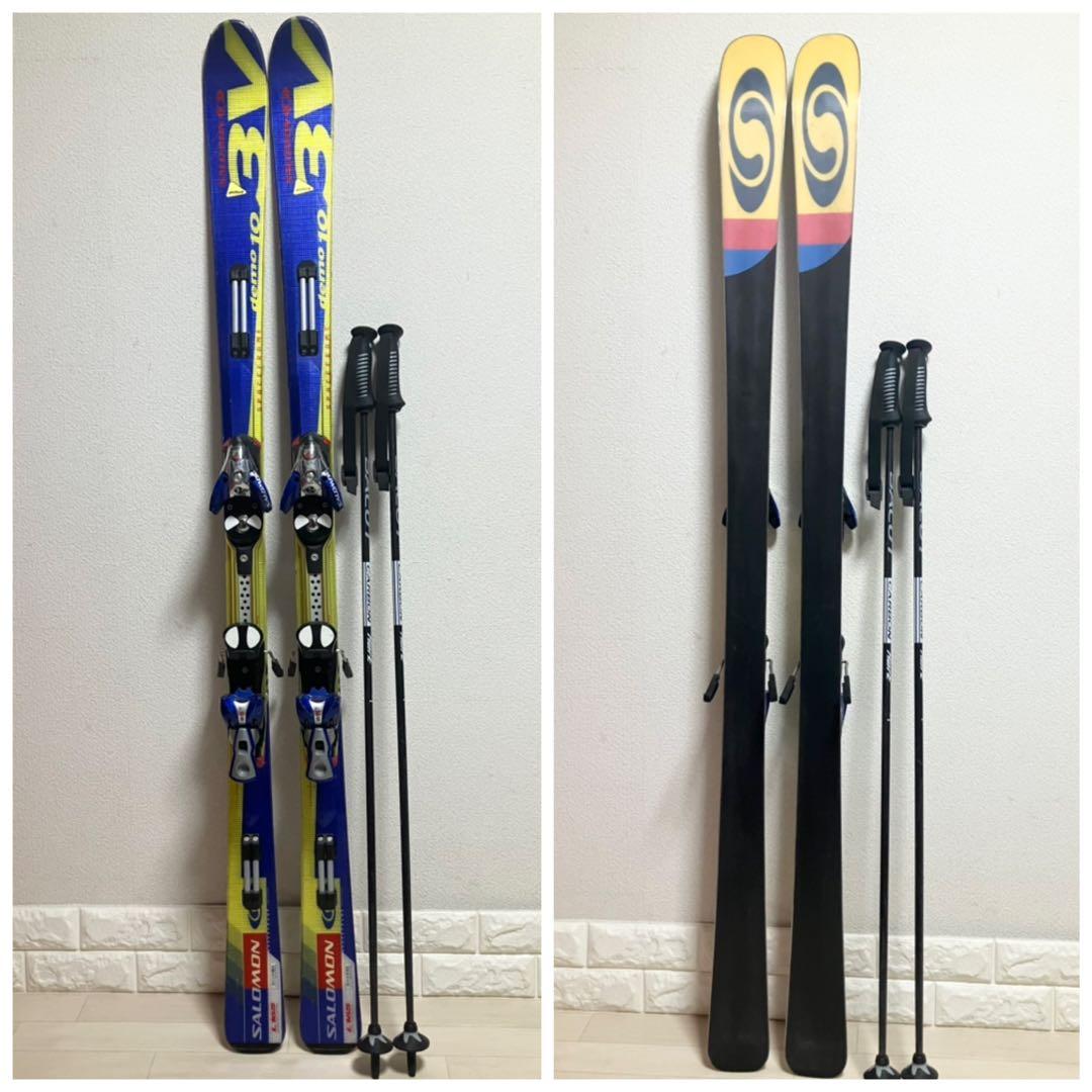 ストック付/SALOMON demo10 3V サロモン スキーセット165