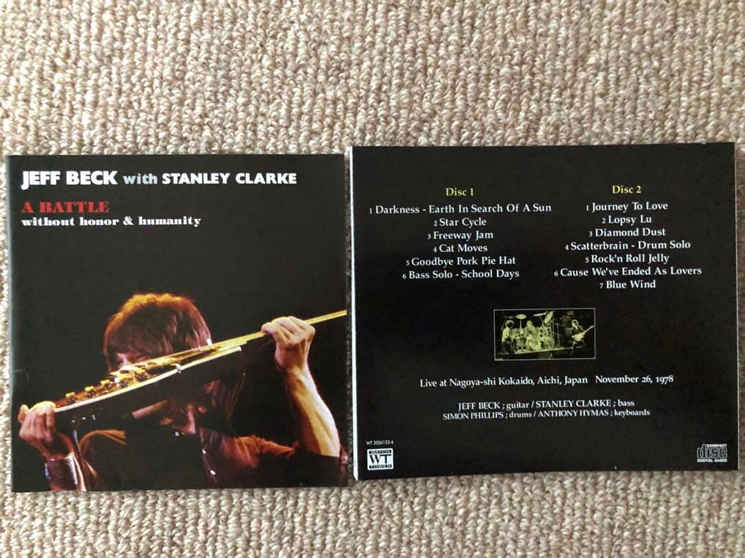 JEFF BECK STANLEY CLARKE 5CD 来日パンフレット