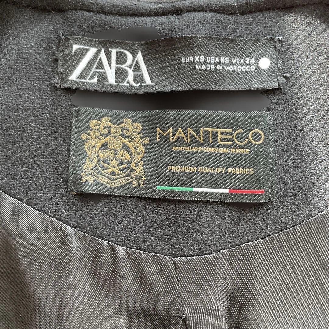 【即完売】ZARA&MANTECO｜ポンチョケープ｜ゴールド金具｜ラムウールXS