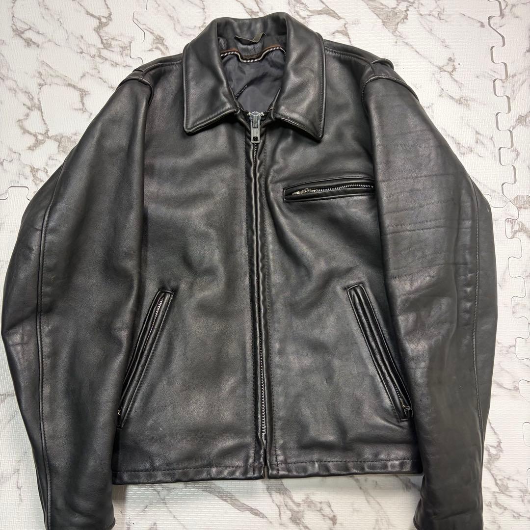 【米国製】schott トラッカージャケット 黒　36size 642