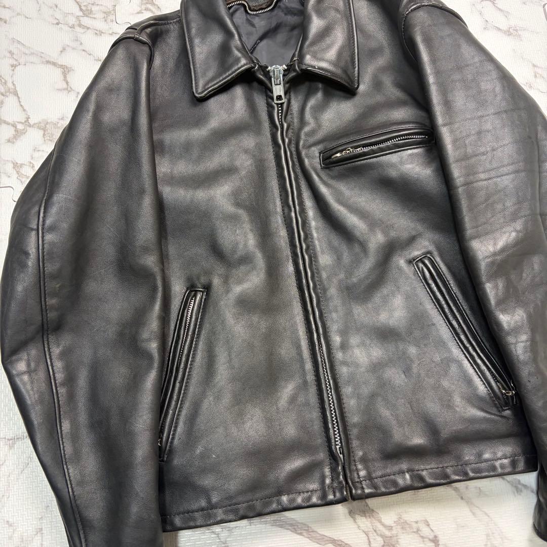 【米国製】schott トラッカージャケット 黒　36size 642