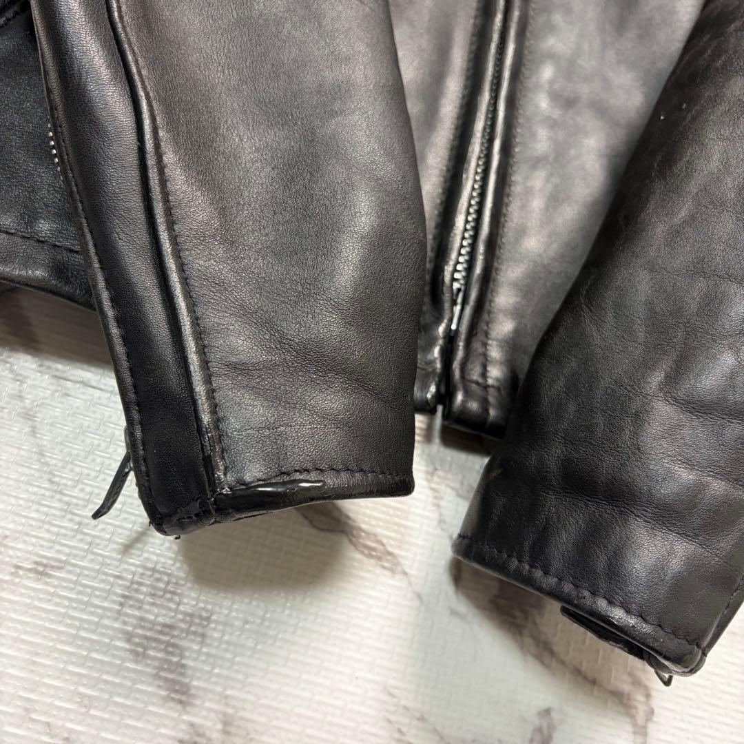 【米国製】schott トラッカージャケット 黒　36size 642
