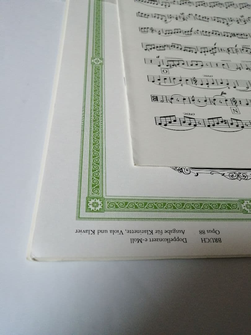 ブルッフ クラリネット、ヴィオラと管弦楽のための協奏曲 ホ短調　Op.88