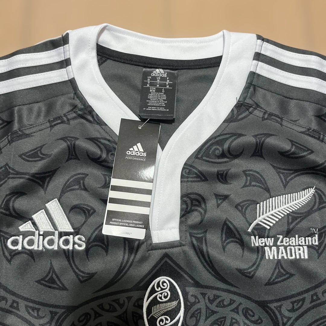 アディダスadidasマオリ100周年記念TシャツOオールブラックスMAORI