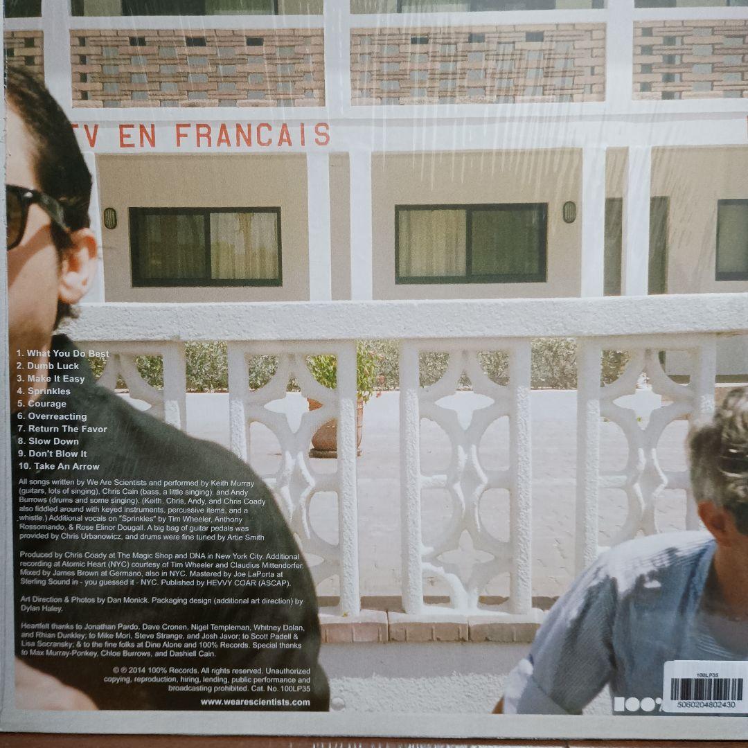 We Are Scientists TV EN FRANCAIS サイン入!LP