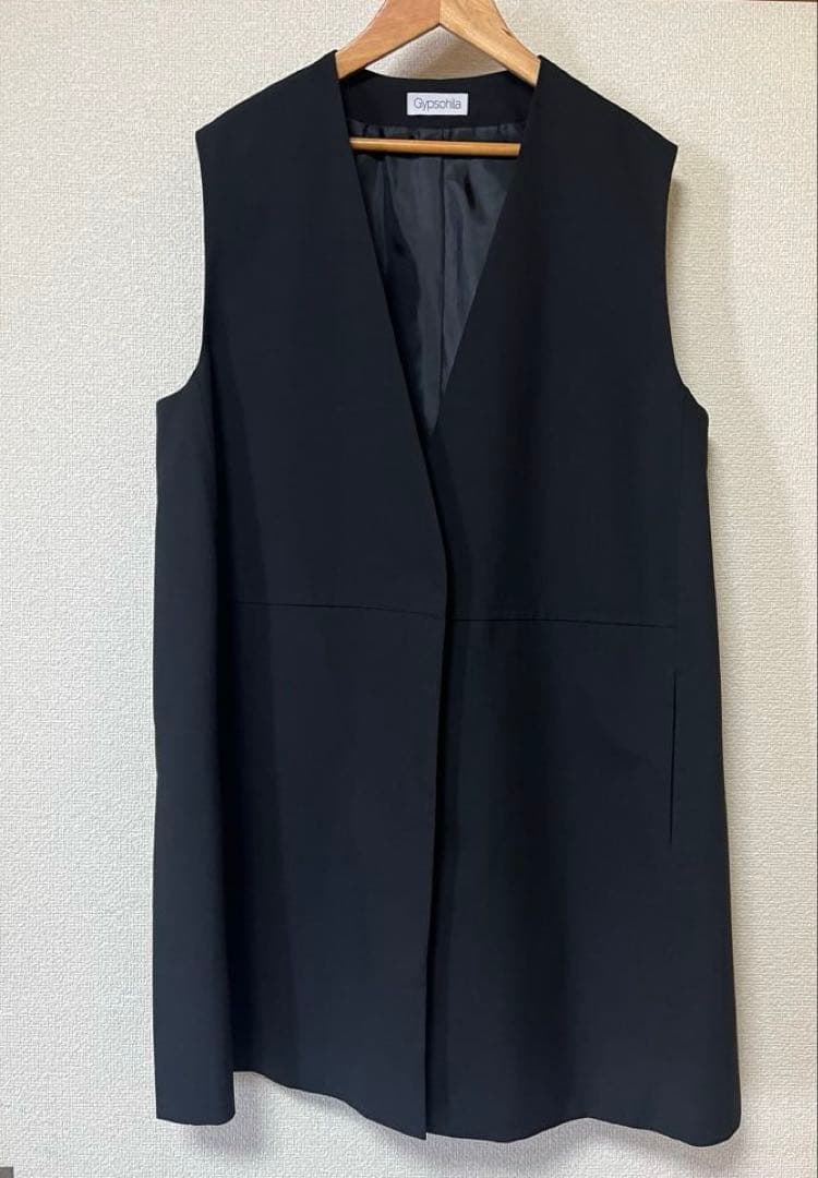 Gypsohila ジプソフィア　ロングジレ　黒　 美品