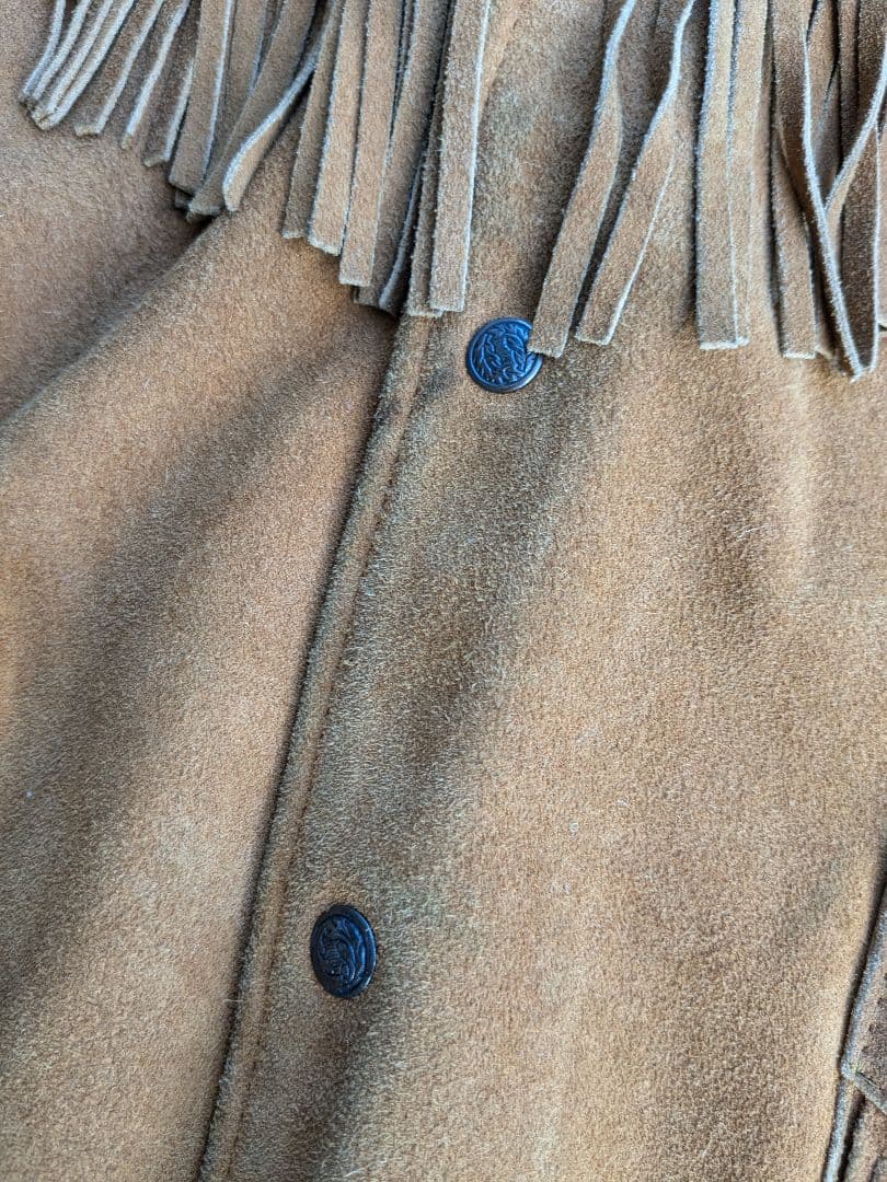 貴重◎ 70's unknown fringe leather jacket