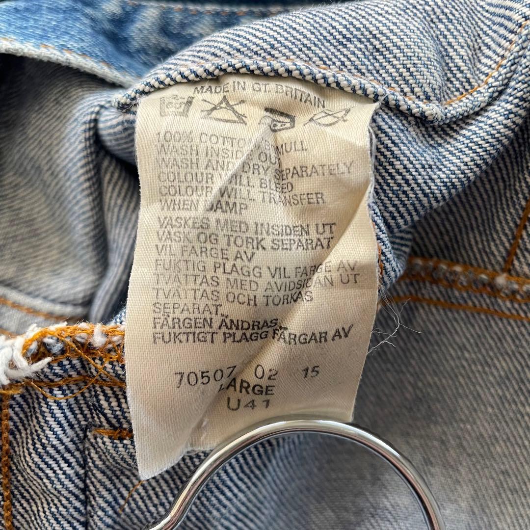 Levi's★デニムジャケット★70507★ユーロ★裏刻印U41★イギリス製★L
