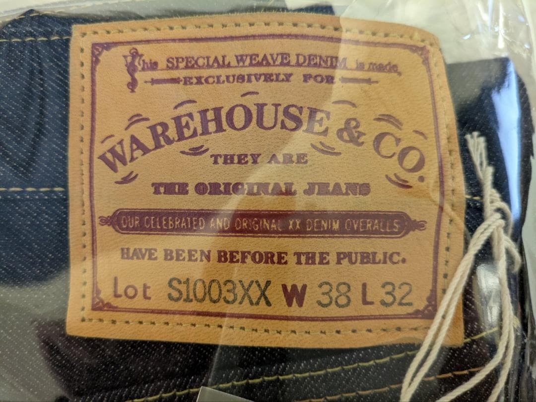 未使用 W38 WAREHOUSE ウエアハウス 30周年S1003XX-LTD