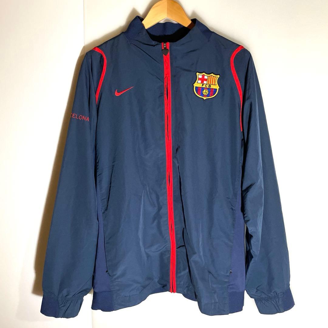 【美品】NIKE✖︎FC Barcelona トラックジャケット　ネイビー　XL