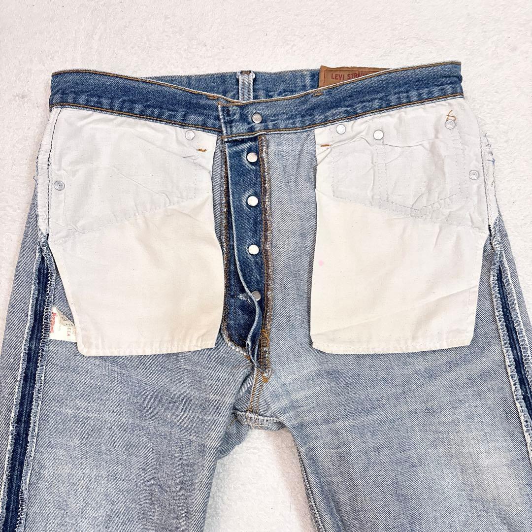 90s Levi's 501xx ヒゲ ハチノスW33 USA製 赤文字
