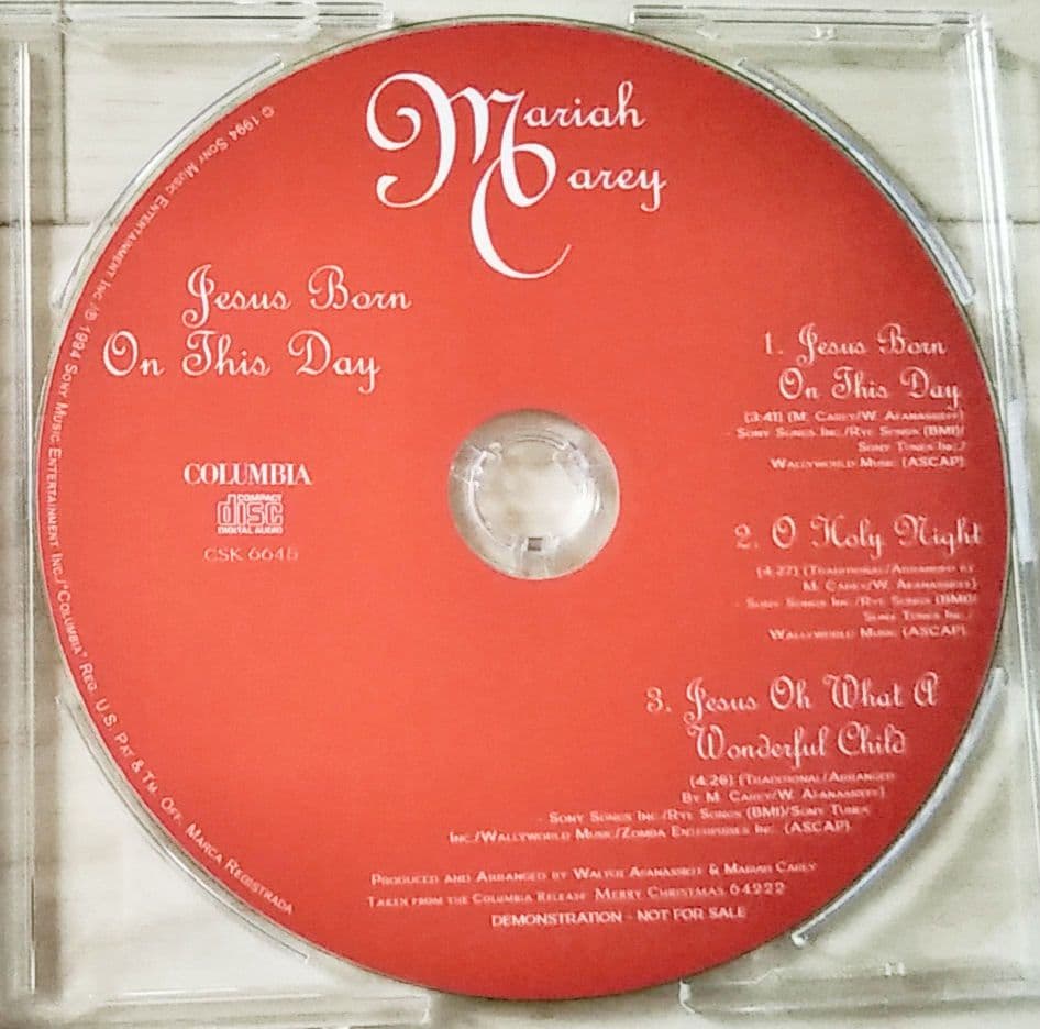 MARIAH CAREY マライア・キャリー　ジーザス・ボーン・オン．．.レア盤