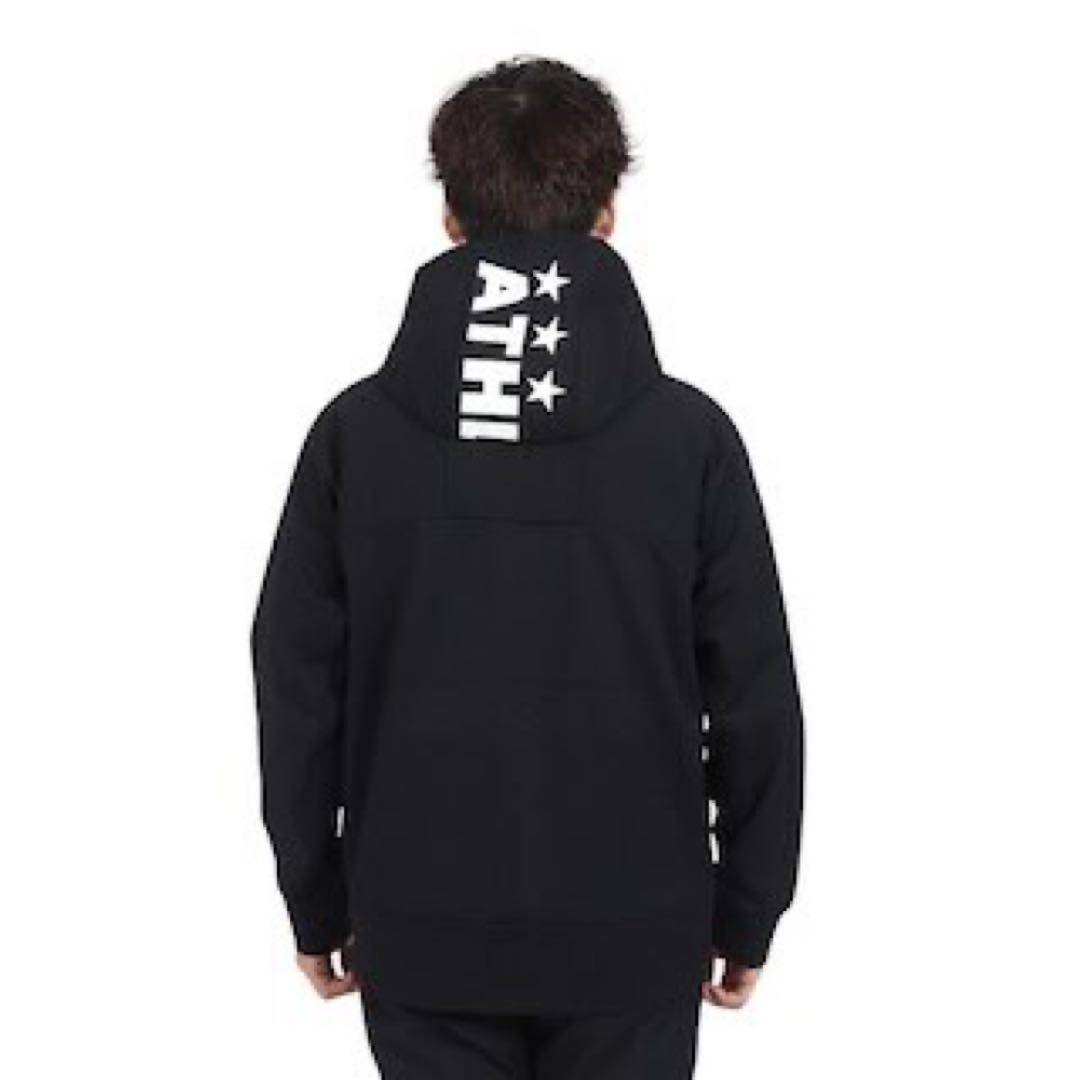 ATHLETA フルジップフード付きジャージ M ブラック　上下セット