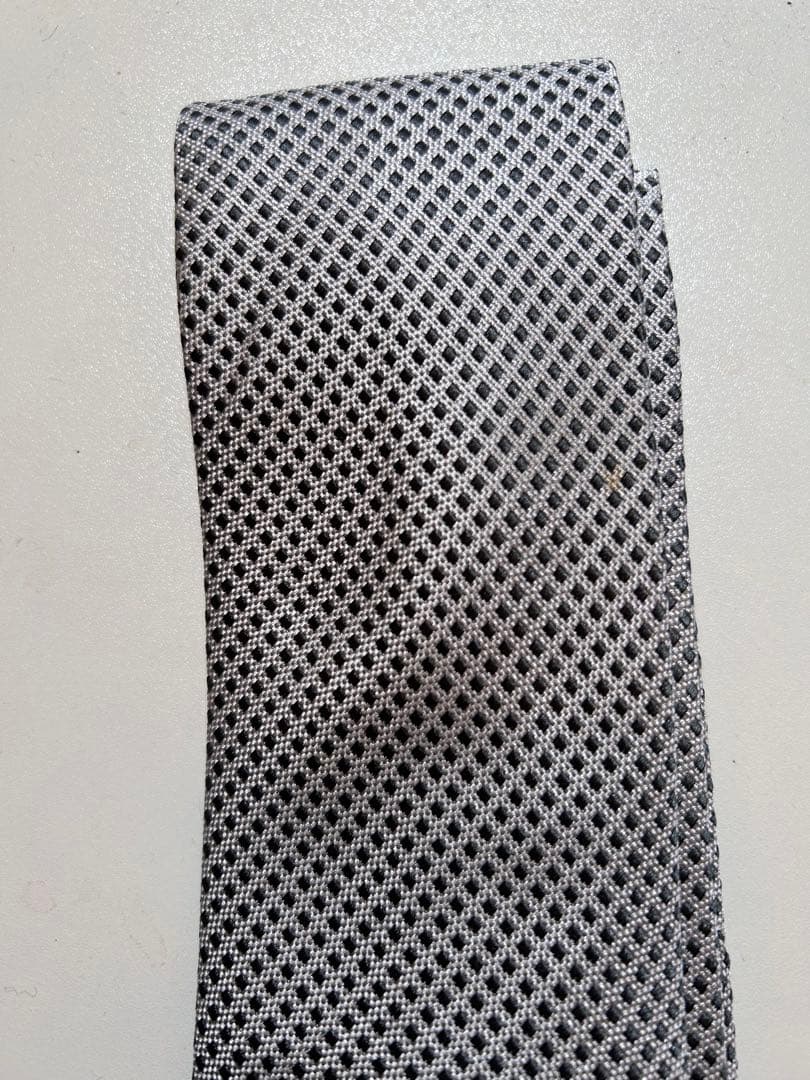 最高級 Brioni ネクタイ シルバー ダイヤモンド シルク100 イタリア製