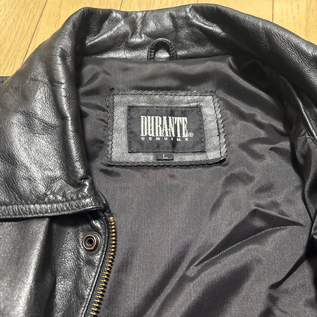 90s レザージャケット　牛革　DURANTE