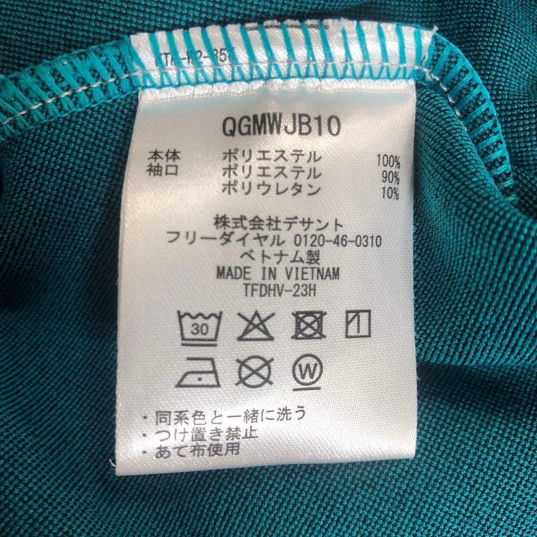 LE COQ SPORTIF メンズゴルフターコイズ ハーフジップシャツM