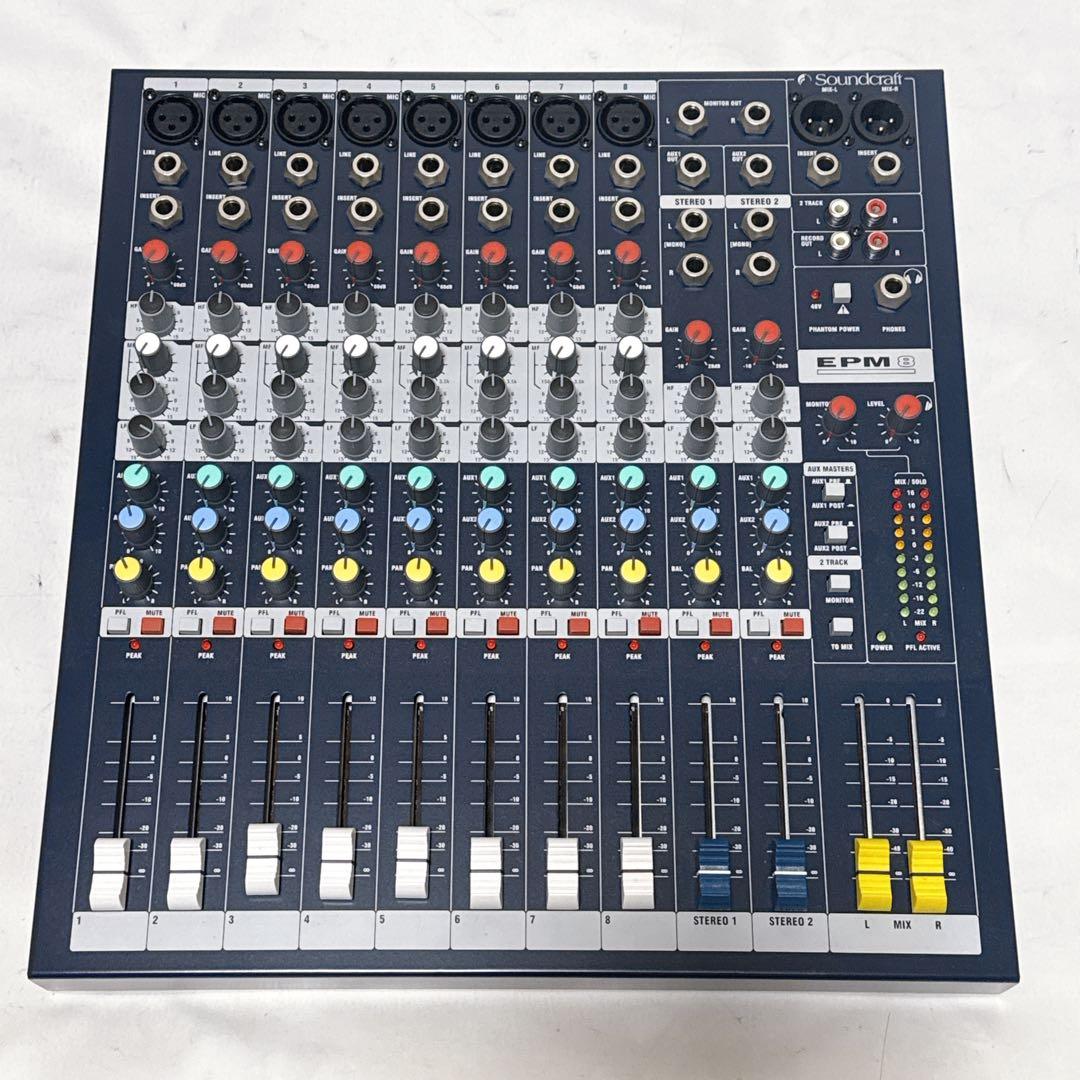 Soundcraft サウンドクラフト アナログミキサー EPM8 ケース付