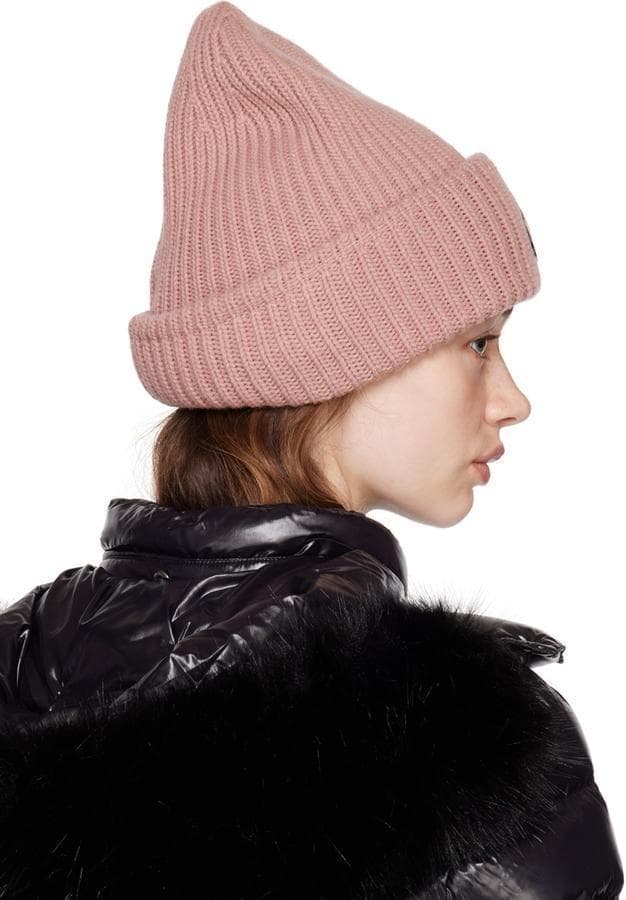 ピンク　MONCLER PALM ANGELS　ニットキャップ　モンクレール