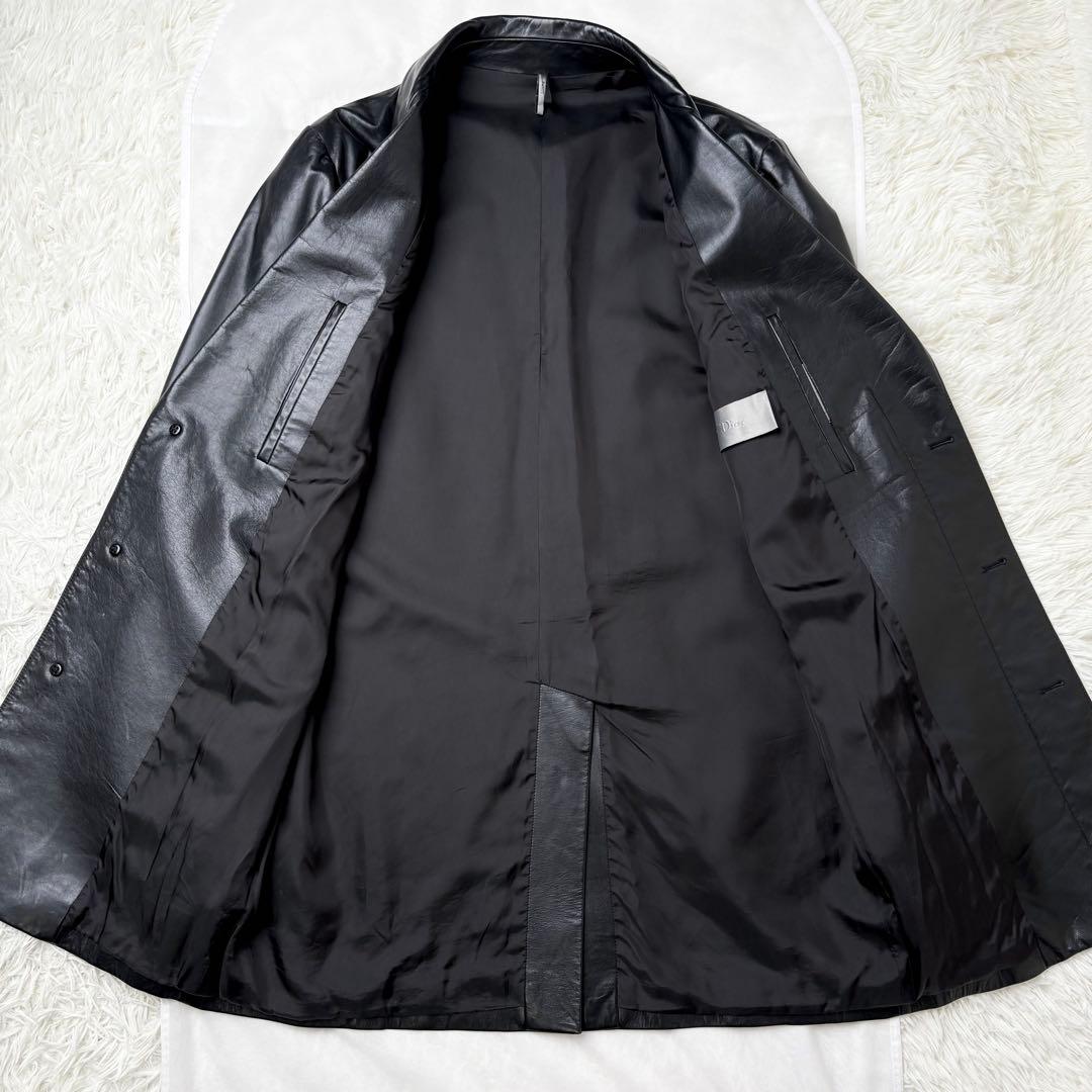 DIOR HOMME 02SS エディ期 レザージャケット 本革 ラム 50