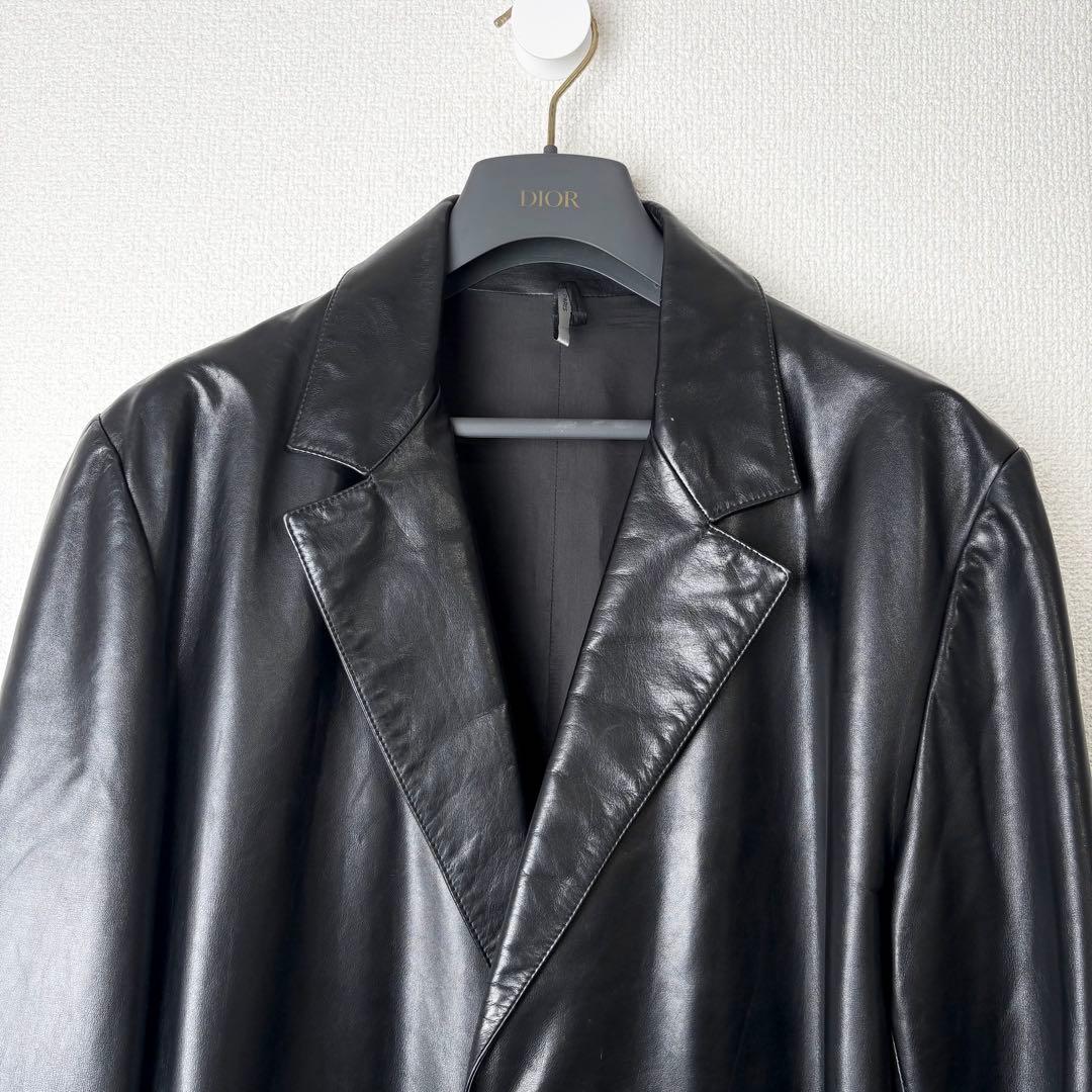 DIOR HOMME 02SS エディ期 レザージャケット 本革 ラム 50
