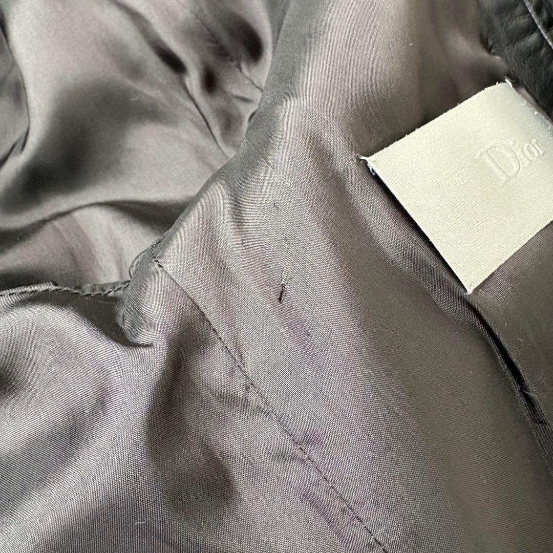 DIOR HOMME 02SS エディ期 レザージャケット 本革 ラム 50