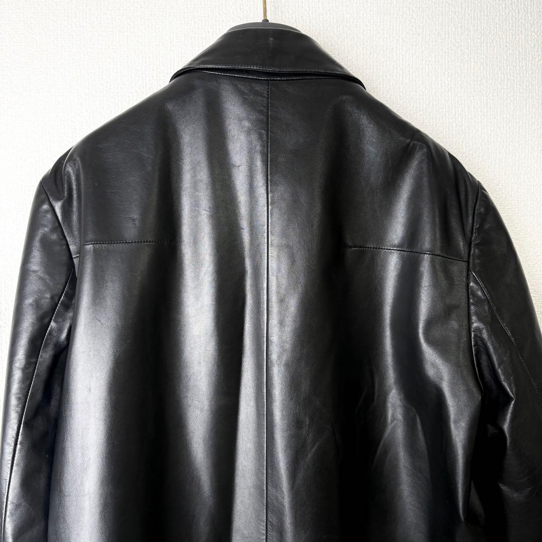 DIOR HOMME 02SS エディ期 レザージャケット 本革 ラム 50