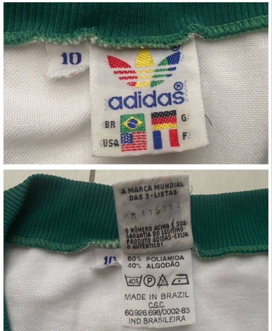 ブラジル製 80s adidas palmeiras 白 ユニフォーム XXL
