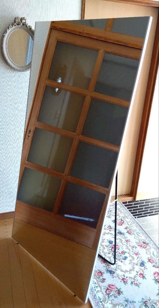 スタンドミラー 全身鏡 割れない 軽量 80×160 ダンス 姿見