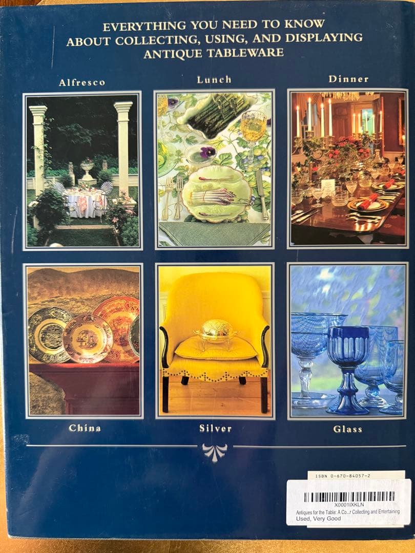Antiques for the Table 洋書　古書