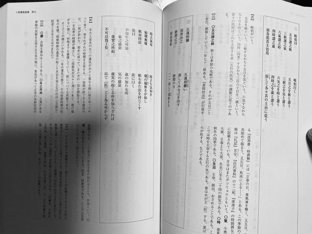 黄帝内経　素問訳注　3巻セット