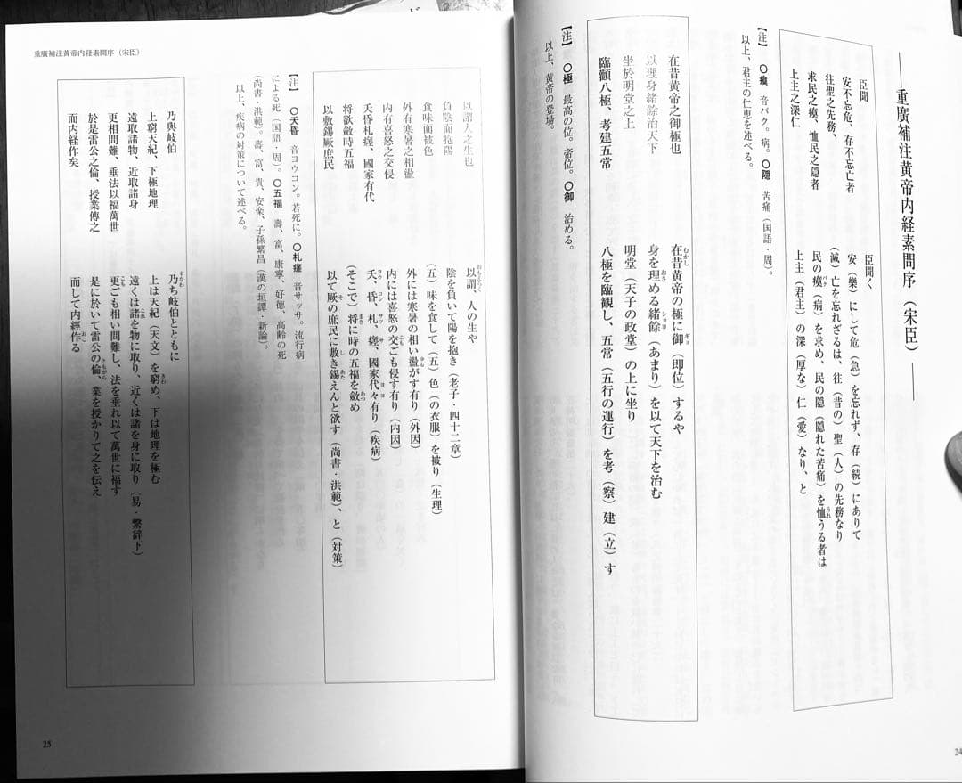 黄帝内経　素問訳注　3巻セット
