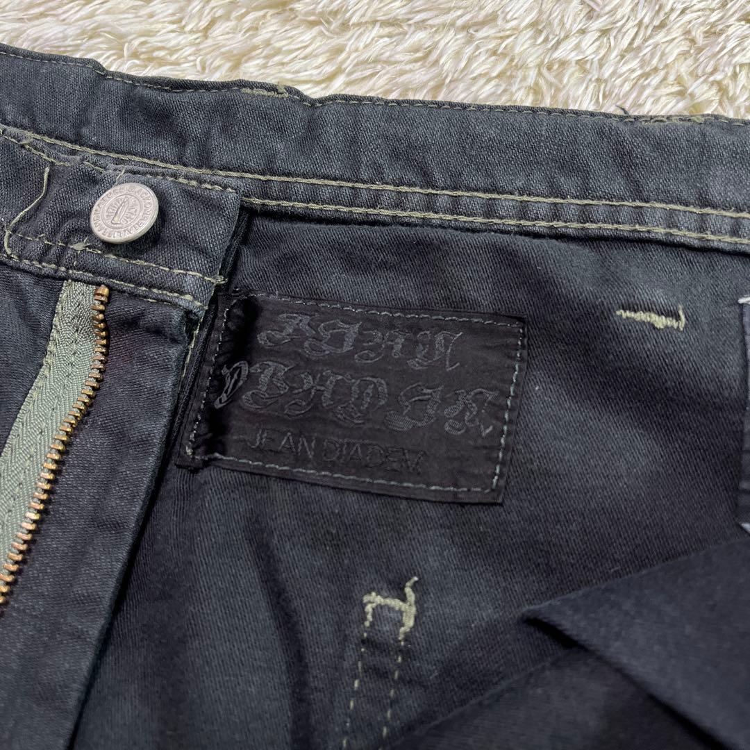 ワコマリア x JEAN DIADEM★黒　XL◎バックサテンペインターパンツ★