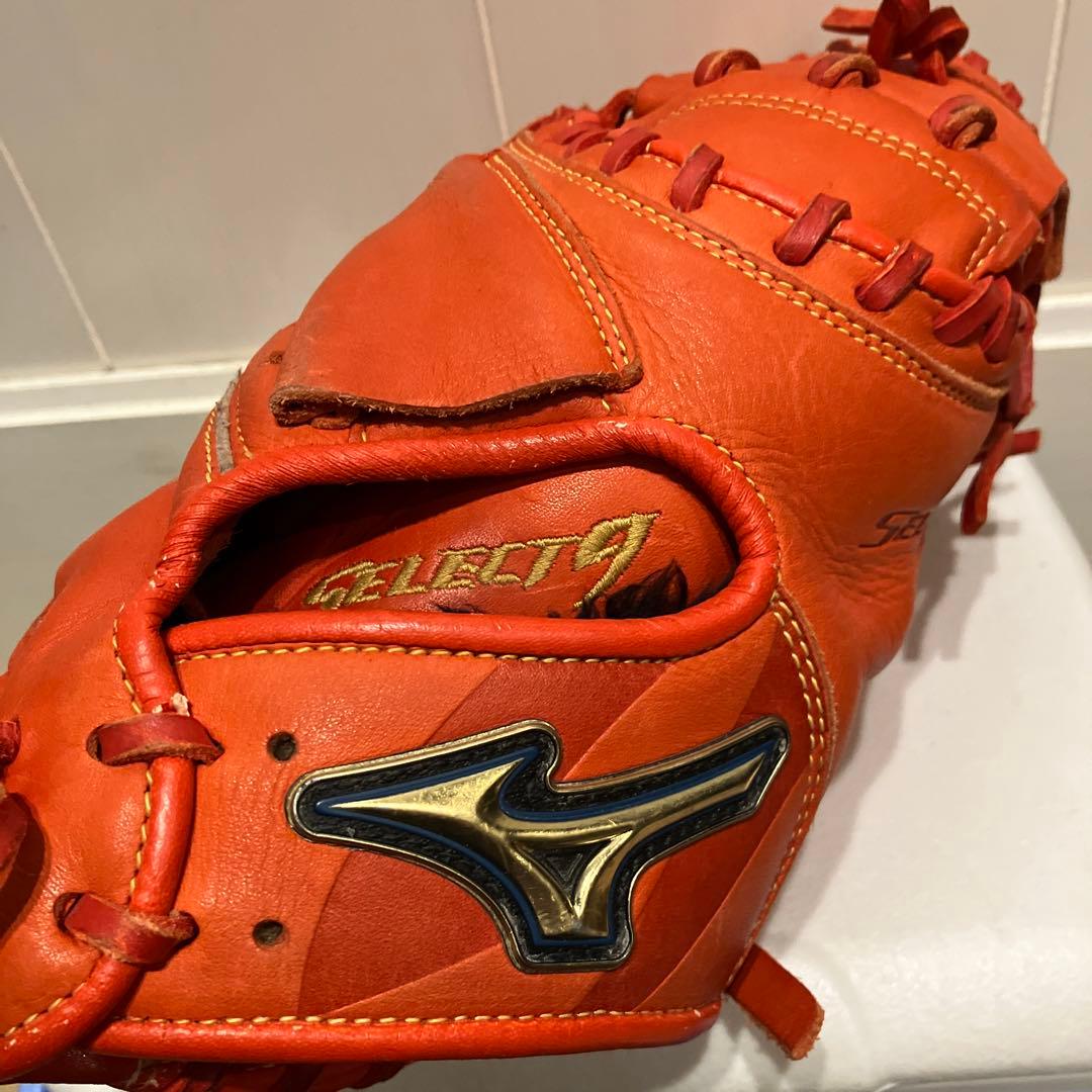 Mizuno Stealth 軟式グローブ オレンジ